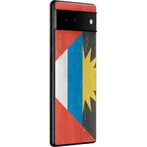 Antigua and Barbuda Flag Distressed Google Pixel 6 Pro Skin